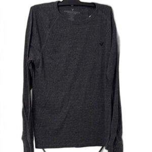 American Eagle Outfitters Gray Long Sleeve Tee Size LG